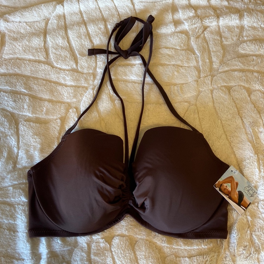 Smart and sexy brown bikini top